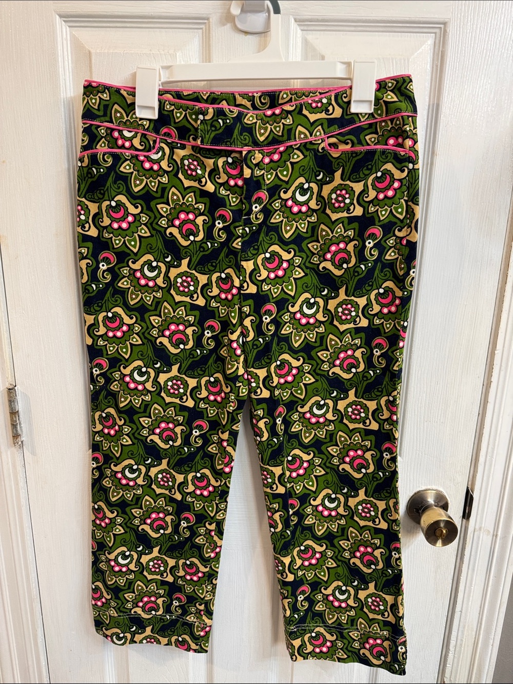 Lilly Pulitzer Women’s Floral Print Capri Pants - Green & Pink